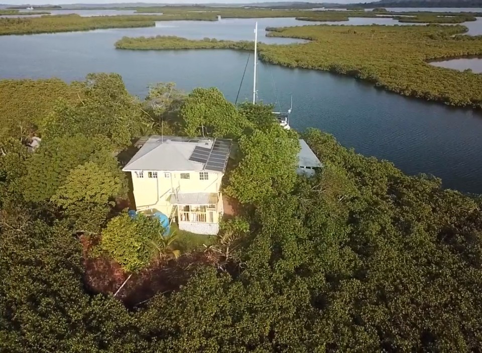 Isla Carabana comes with a sailboat mooring, speed boat garage and a property with two self-contained apartments