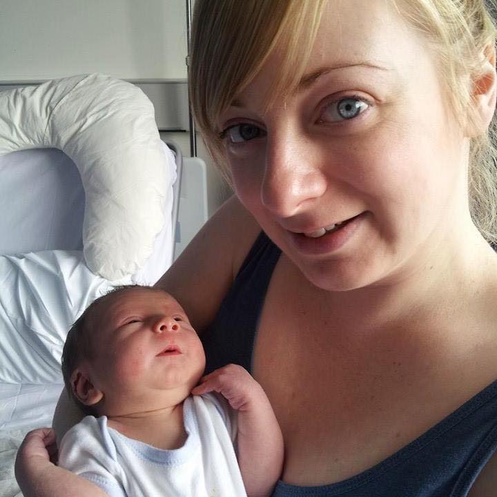 Rachel Allen opted for a Caesarean section after she became pregnant with her son Lewis