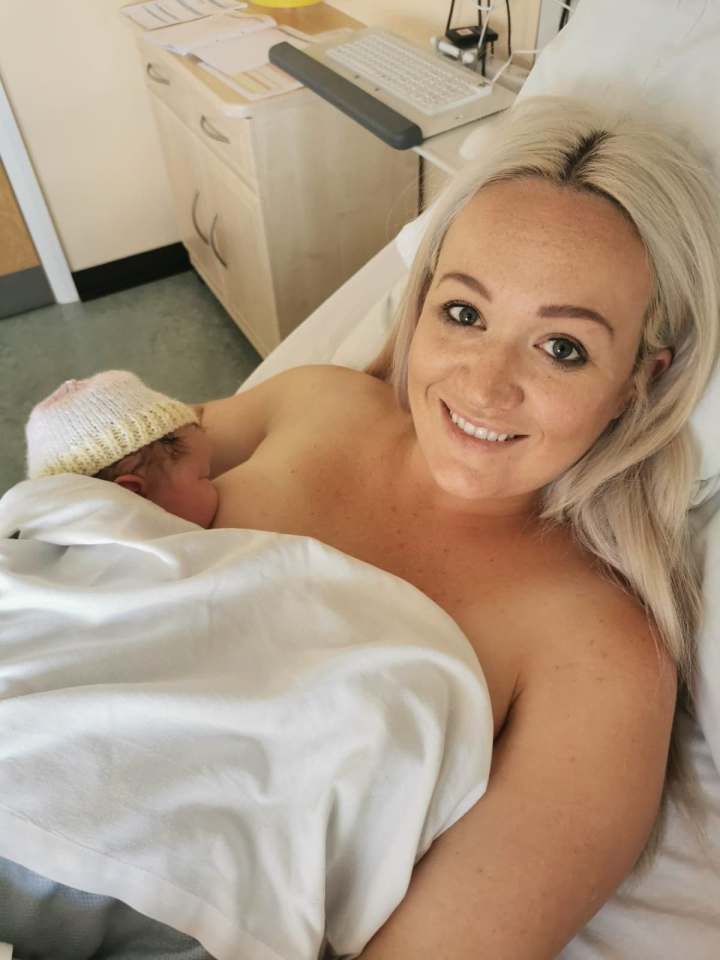 Emma says her 'bits were in tip-top shape' following the C-section