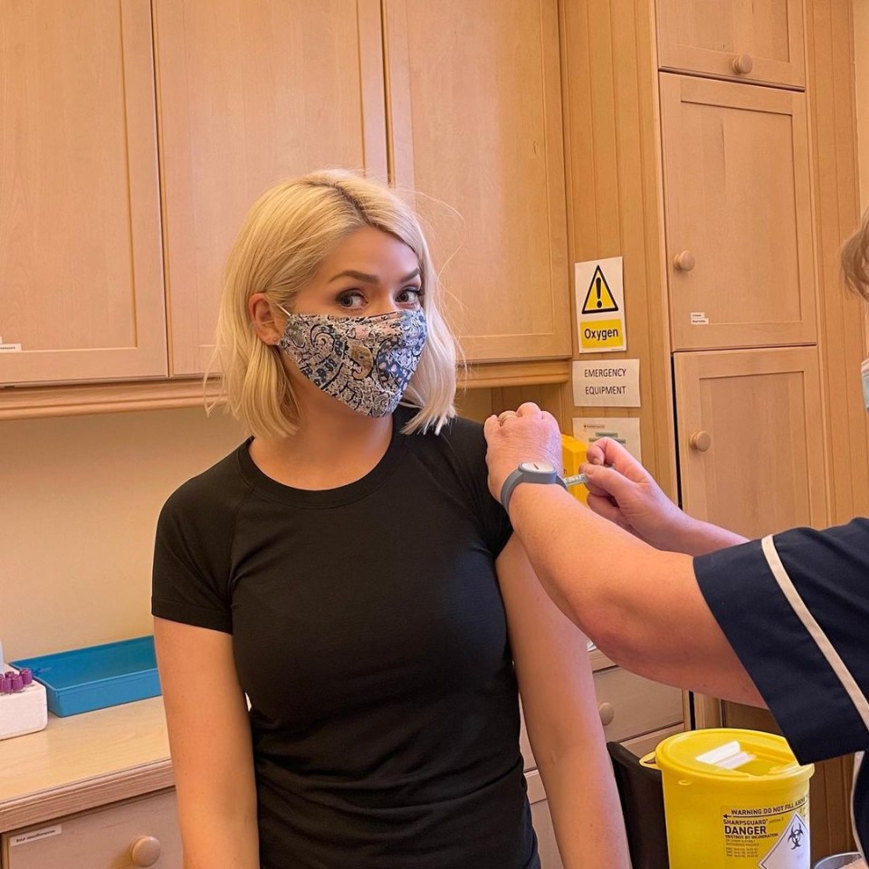 Holly Willoughby told of her joy over the UK’s vaccine rollout as she got her jab