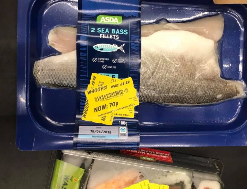 For the same price she picked up some sea bass