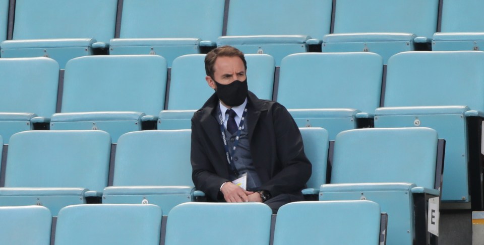 Gareth Southgate was in attendance to watch Greenwood score against Aston Villa