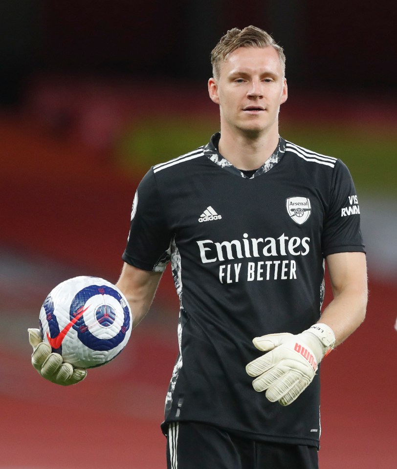 Arsenal goalkeeper Bernd Leno faces an uncertain future at the Emirates after a number of mistakes