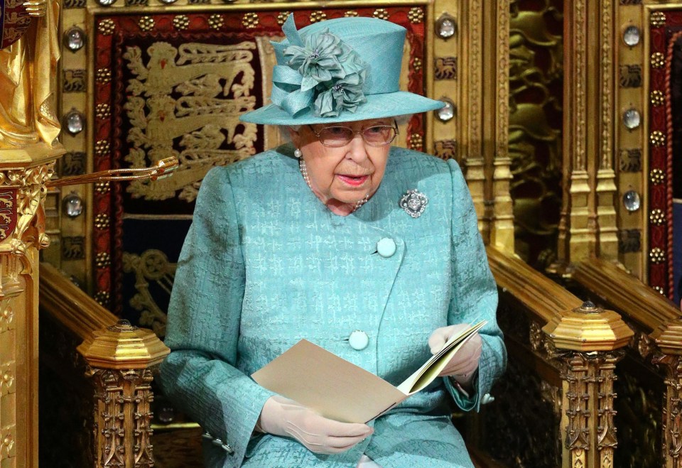 On December 19, 2019, the monarch reads the Queen’s Speech on the Sovereign’s Throne in the House of Lords chamber