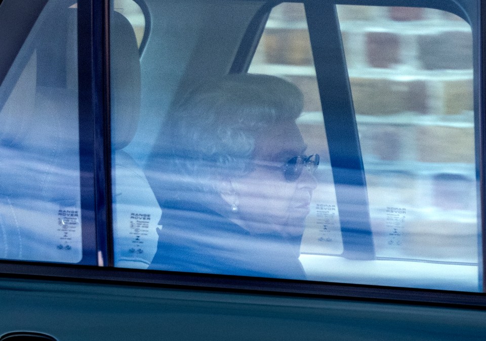 The Queen leaving Windsor for State Opening of Parliament today