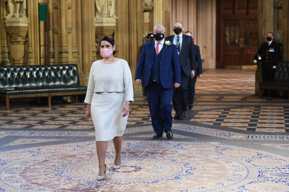 Priti Patel at the State Opening of Parliament