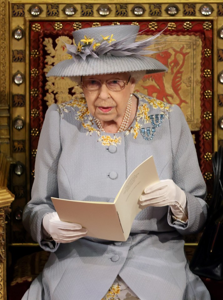 Her Majesty delivers the Queen's Speech in the House of Lord's Chamber