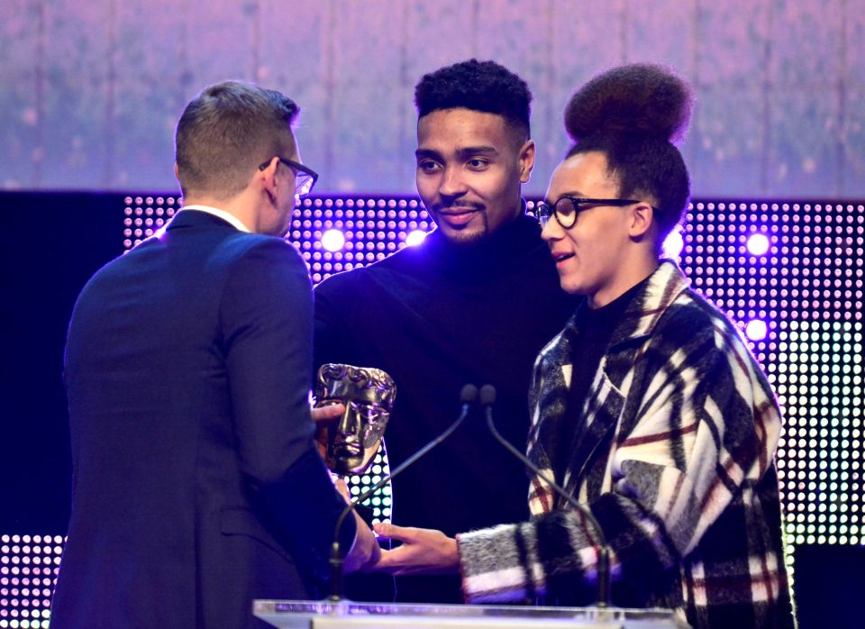 Perri, seen here with and Jordan at the Bafta Children's Awards in 2017, hopes the group's nomination will 'get everyone talking more'