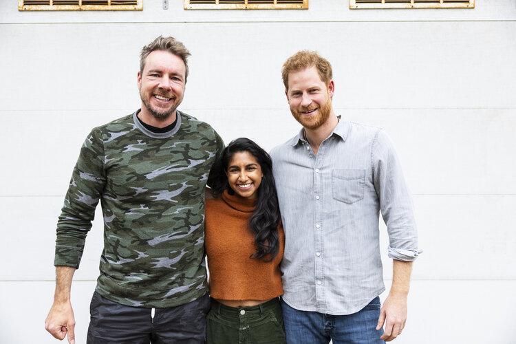 Prince Harry spoke with podcast hosts Dax Shephard and Monica Padman