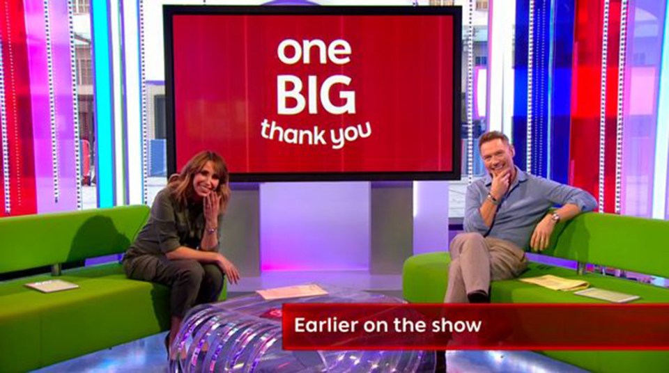 The BBC One host made an awkward autocue blunder