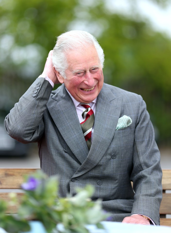 He was pictured smiling and laughing during the visit - appearing on top form despite his son's comments