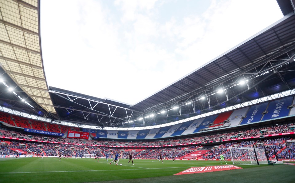 Supporters still filled less than a third of Wembley Stadium