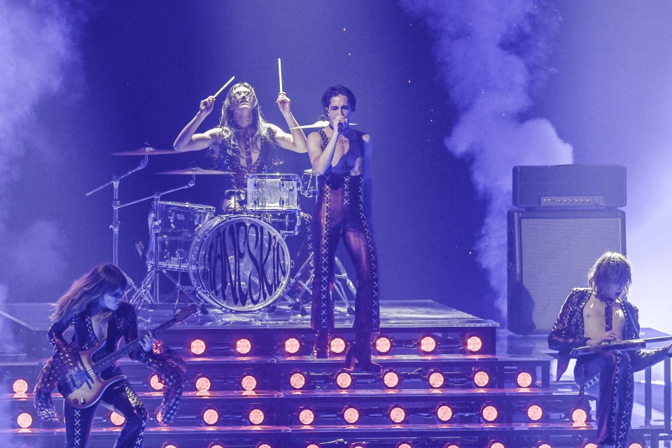 Maneskin sang Zitti E Buoni at the Eurovision Song Contest