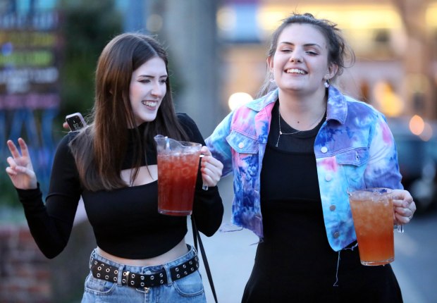 Ladies enjoying the new freedoms on May 17