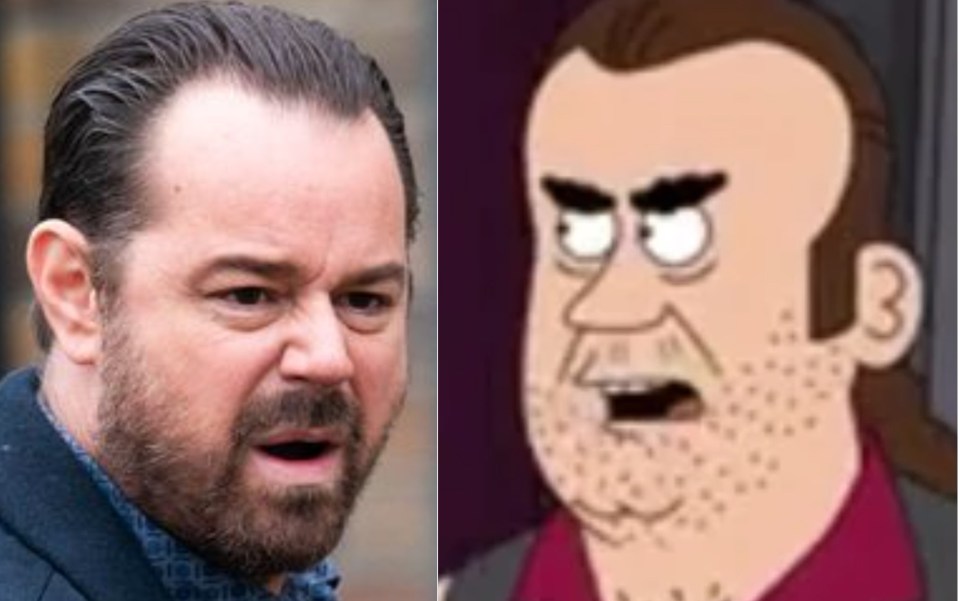 Danny Dyer and Frank Fipperfist from Paradise PD