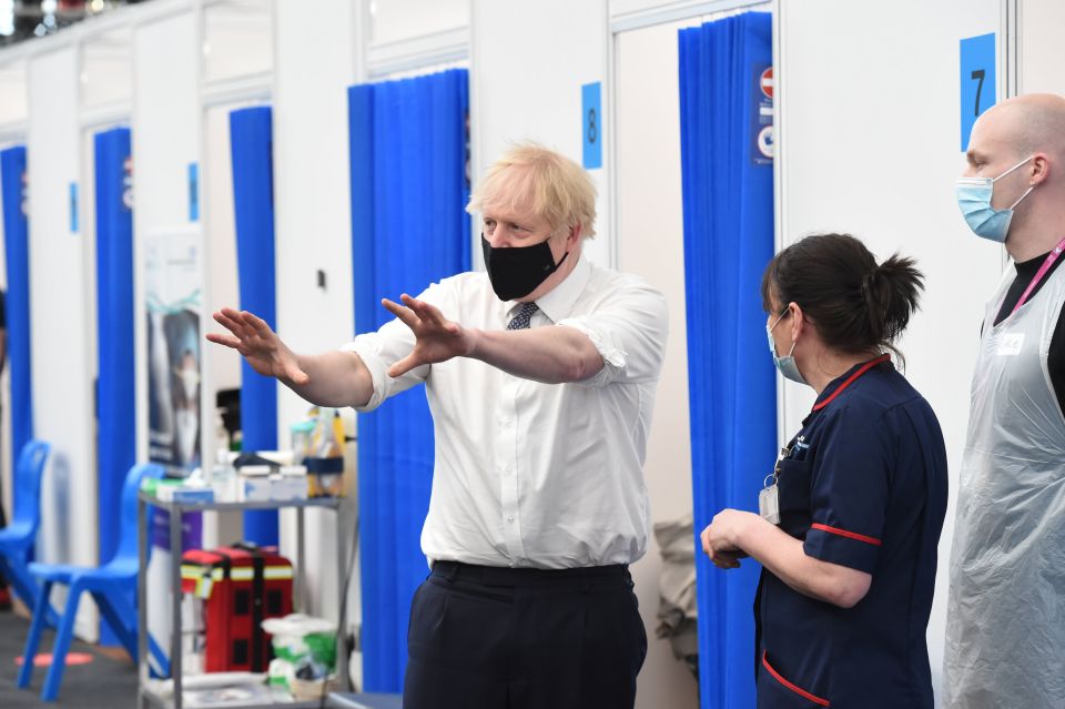 The PM attempted to calm fears about another lockdown today on a visit to a London vaccination centre