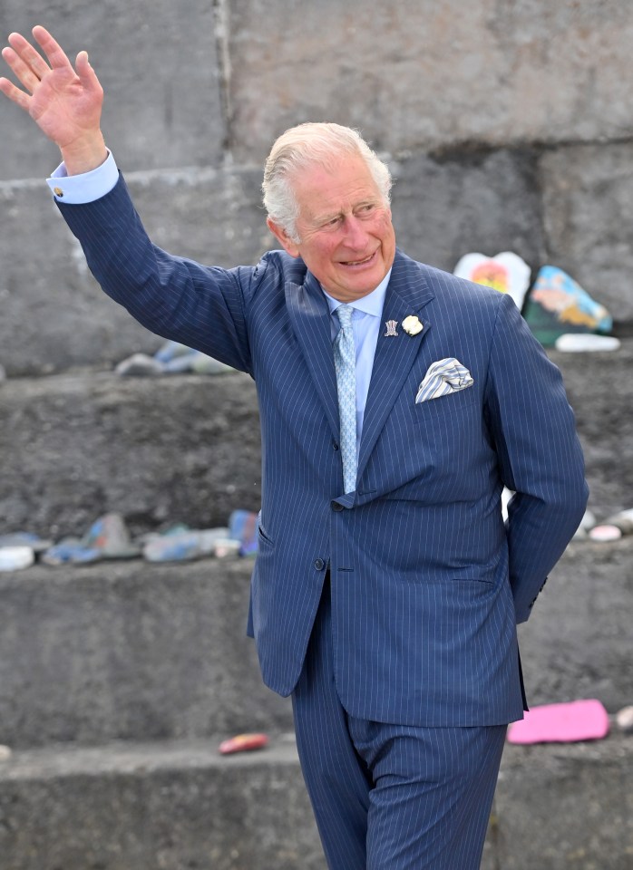 The Prince of Wales may well have been upset by Harry’s comments – but beamed at royal fans during his trip