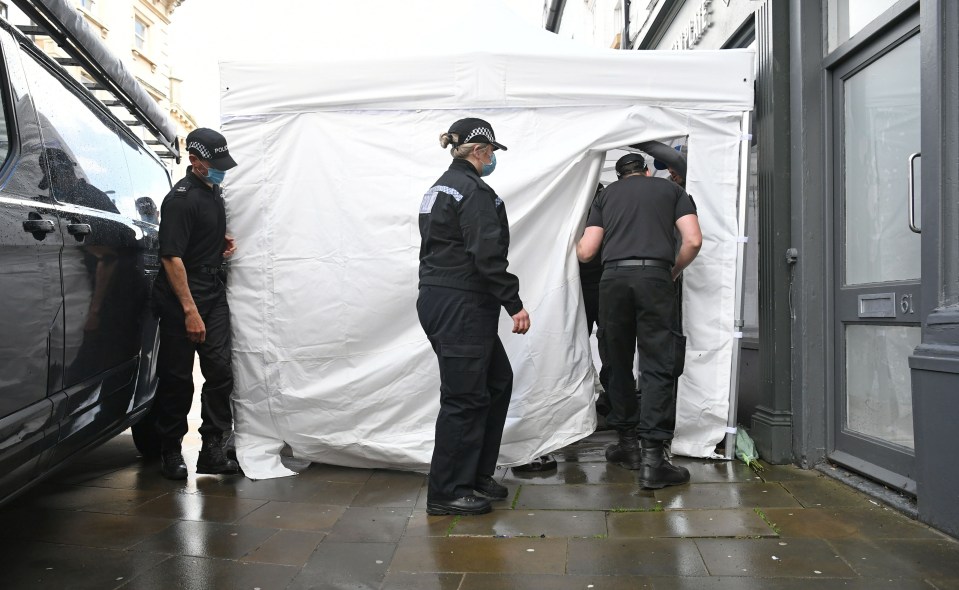 Police are concentrating on an area West converted into toilets