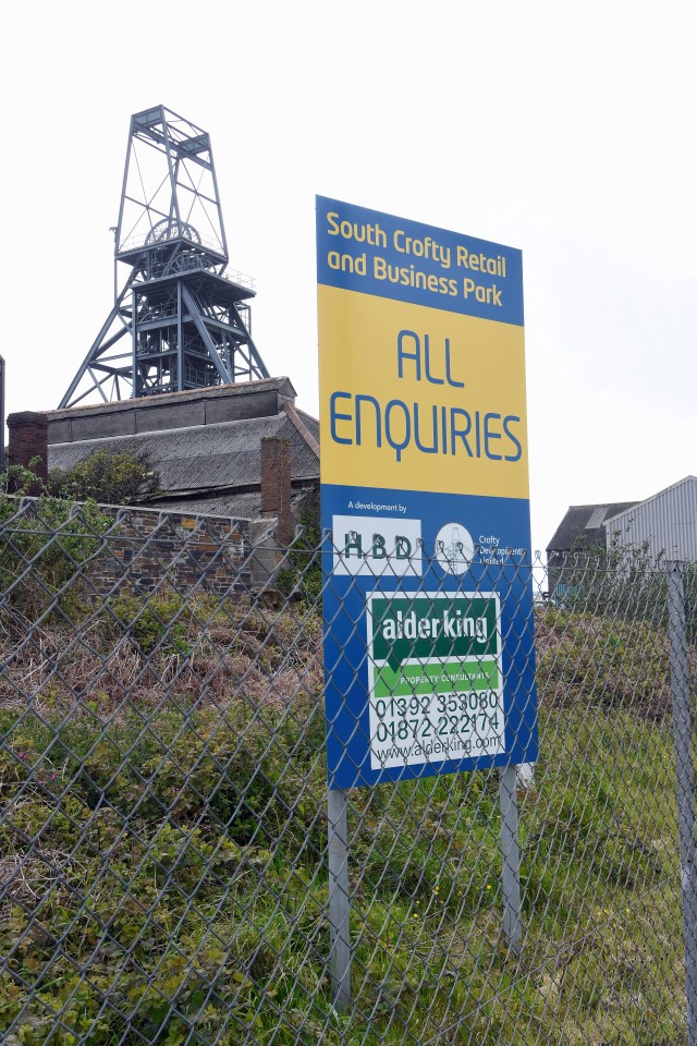 The former tin mine in Camborne is now closed