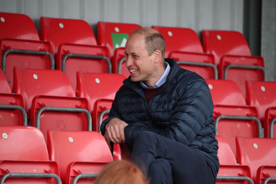 The duke spoke to footballers about the impact of the pandemic on mental health