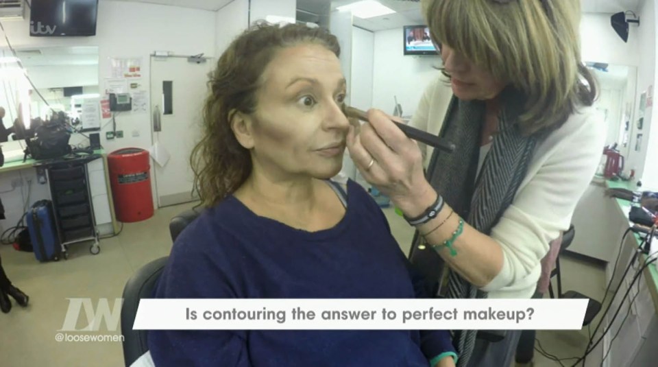 In 2016 Nadia investigated contour make up on Loose Women