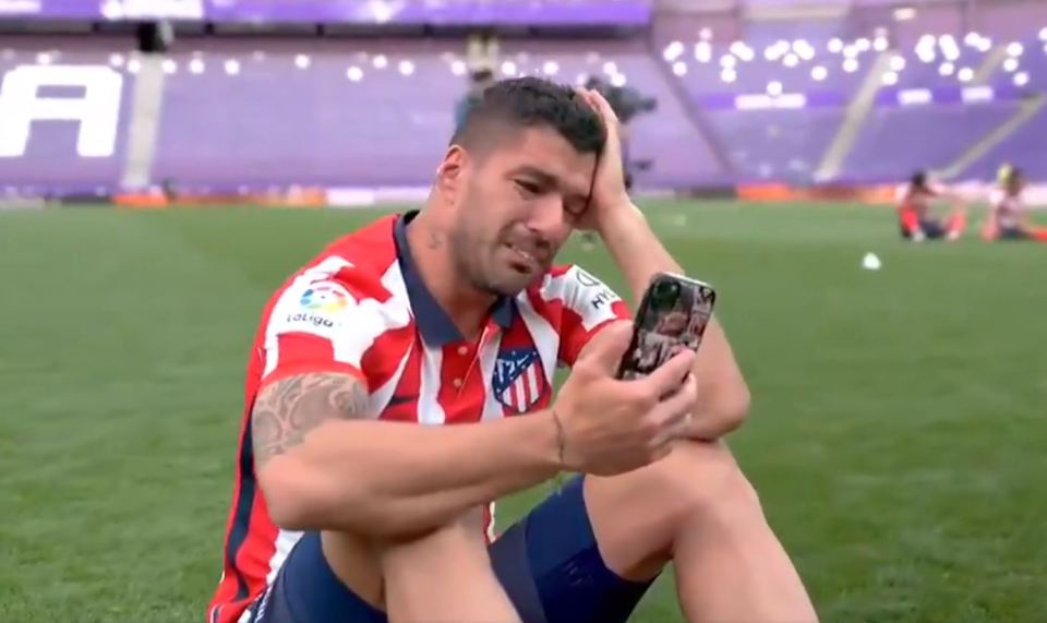 Atletico Madrid star Luis Suarez got emotional after winning LaLiga