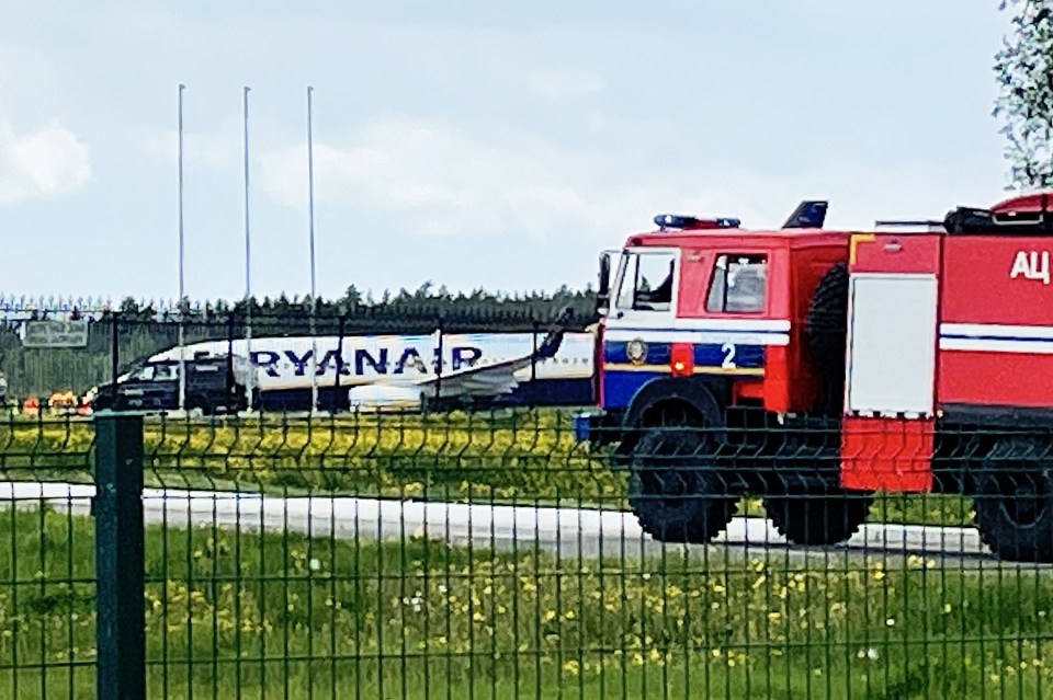 The Ryanair flight was forced to touch down after taking off from Athens