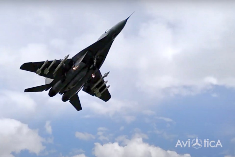 A MIG-29 jet escorted the Ryanair flight to Minsk