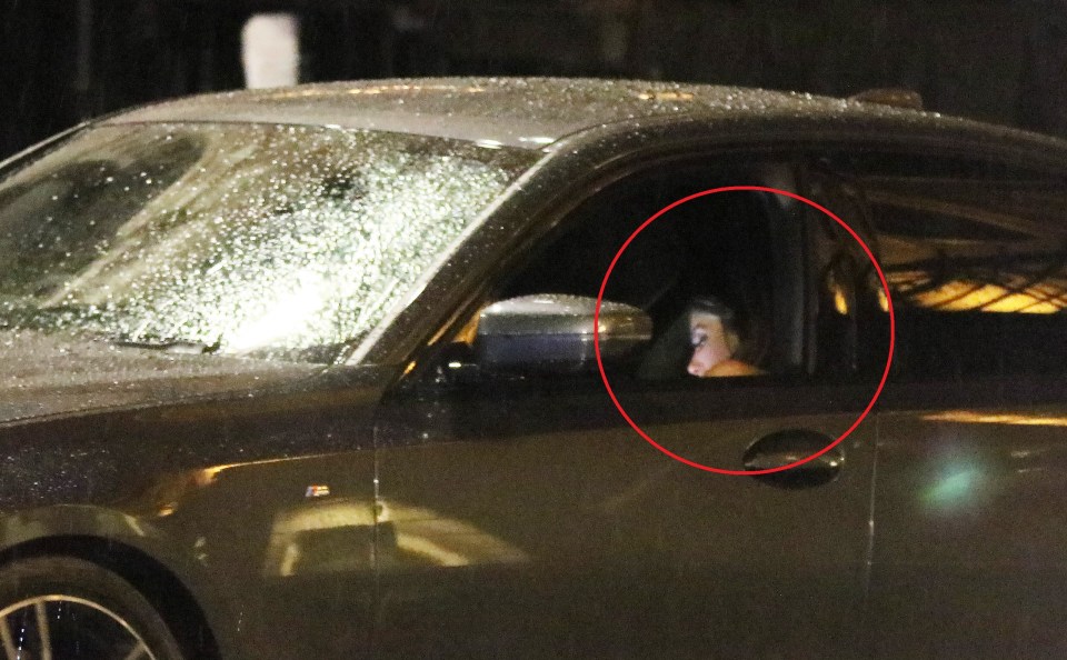 Frankie was pictured in the passenger seat of Jack's car