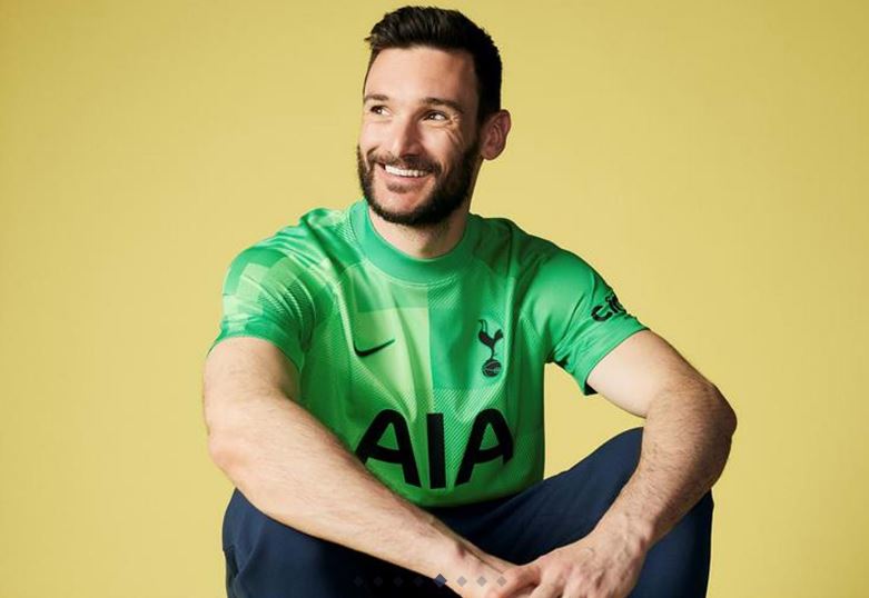 Hugo Lloris modelled the goalkeeper kit despite also being linked with a move