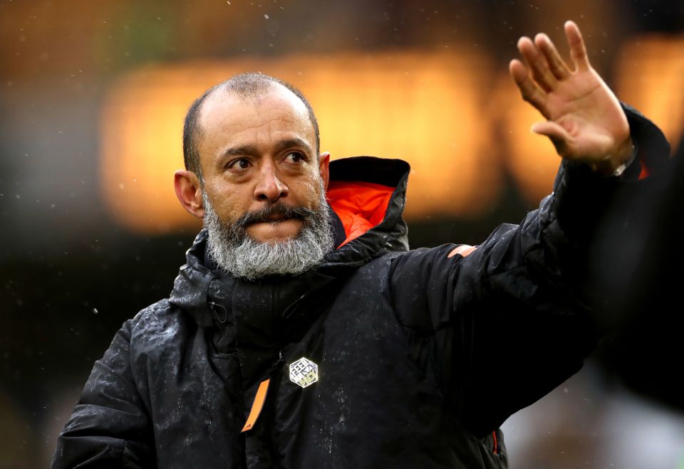 Nuno Espirito Santo waved goodbye to Wolves after four seasons in charge