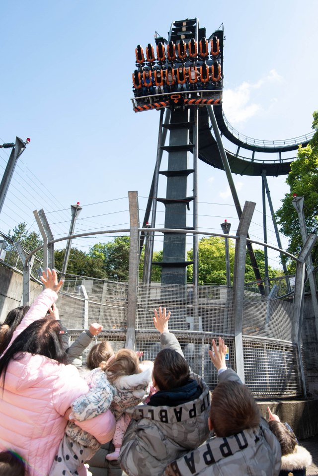 The Radfords tested their nerves as they looked at some of the bigger rides