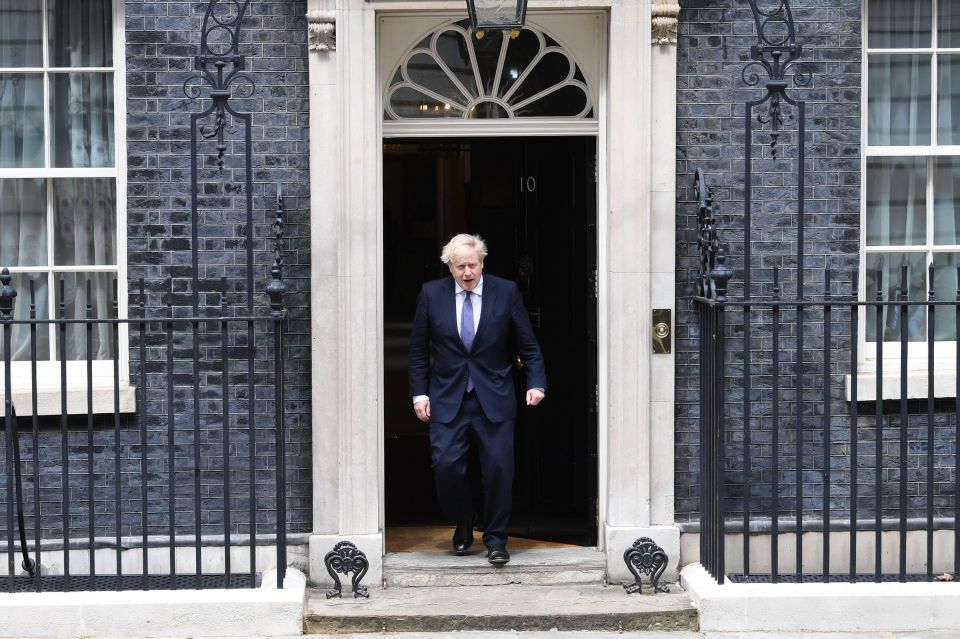 Boris in Downing Street today