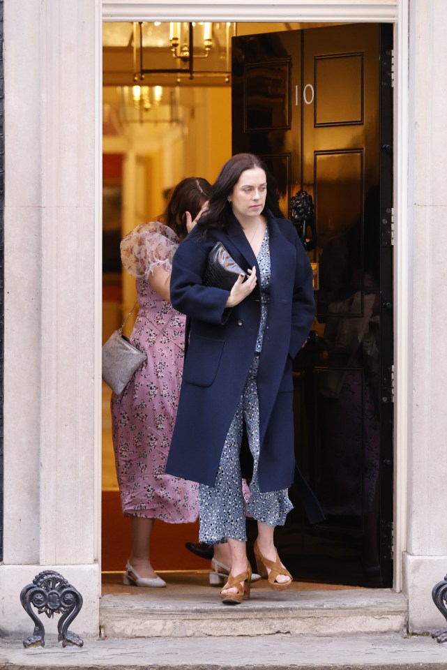 Guests leaving the wedding reception of Boris Johnson and Carrie