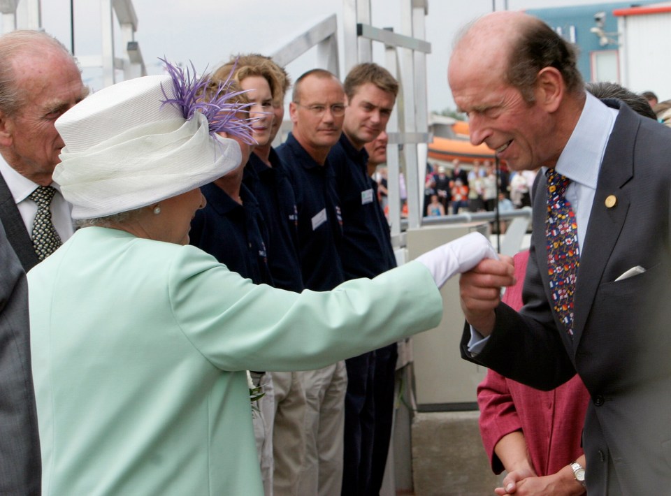 The duke also accompanied the queen at the event in 2013