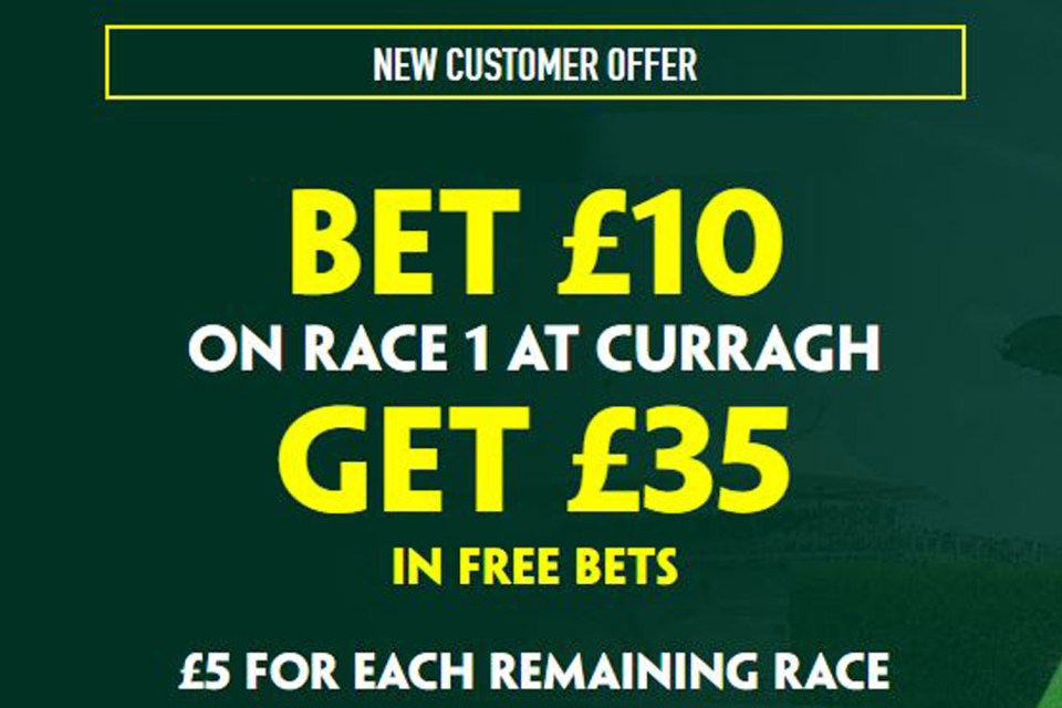 Punters can get £35 in free bets for Curragh this weekend