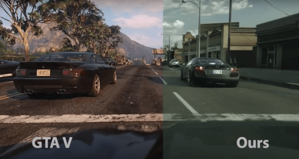 Machine learning was used to make the GTA visuals more realistic