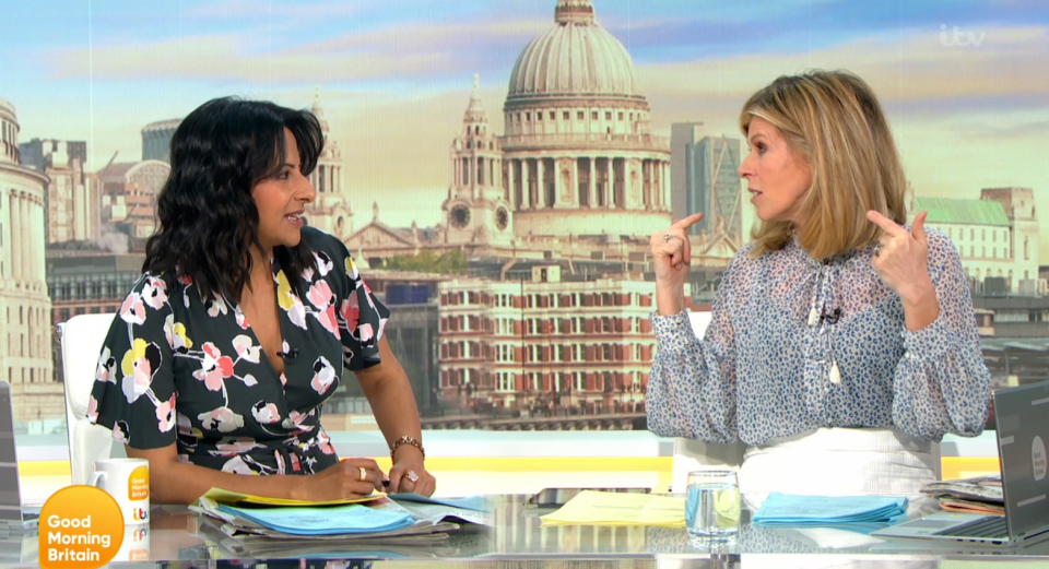 Kate told Ranvir Singh she couldn't see anything