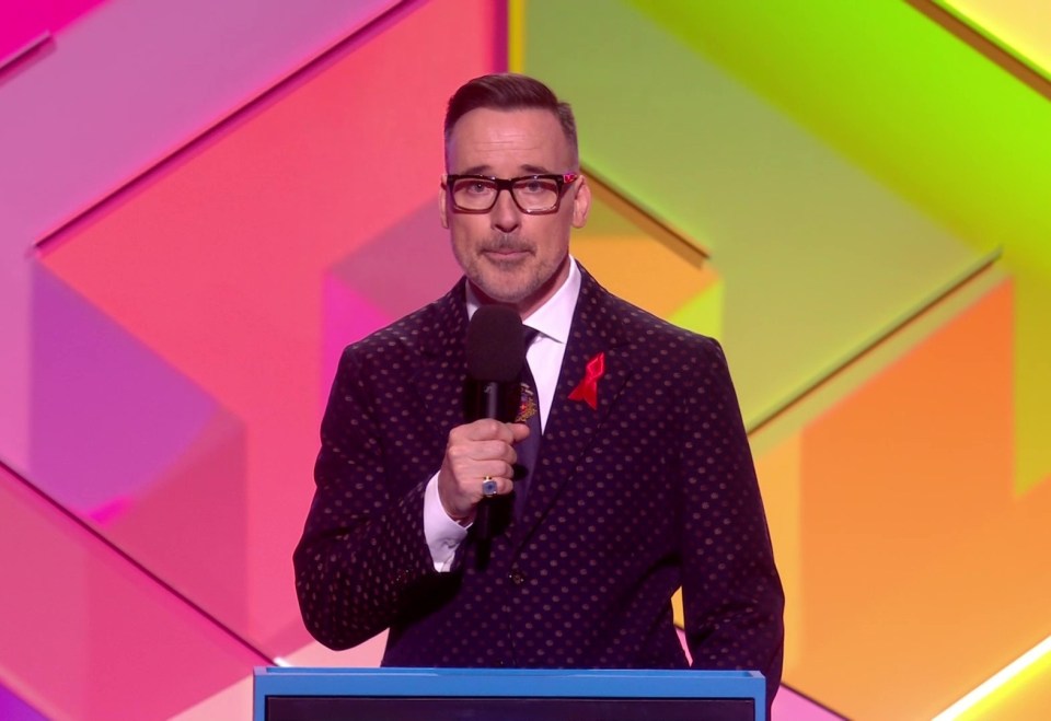 Sir Elton's husband David Furnish delivered an introduction