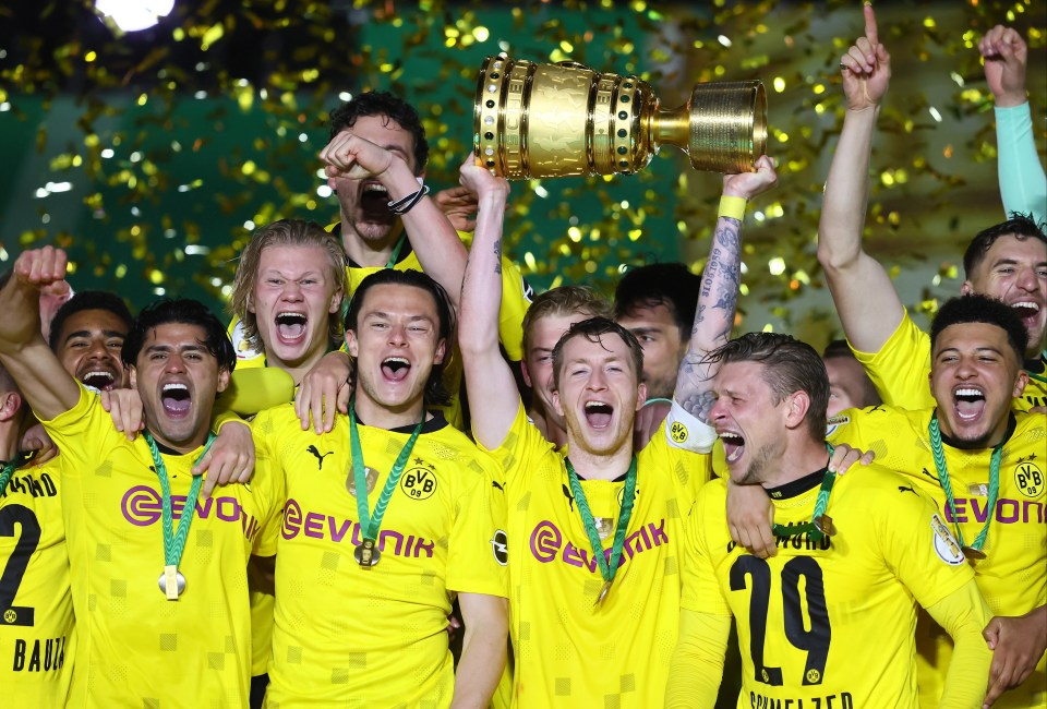 Borussia Dortmund beat RB Leipzig 4-1 to win the German Cup