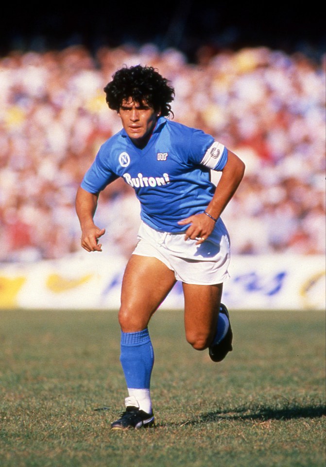 Maradona in his SSC Napoli days