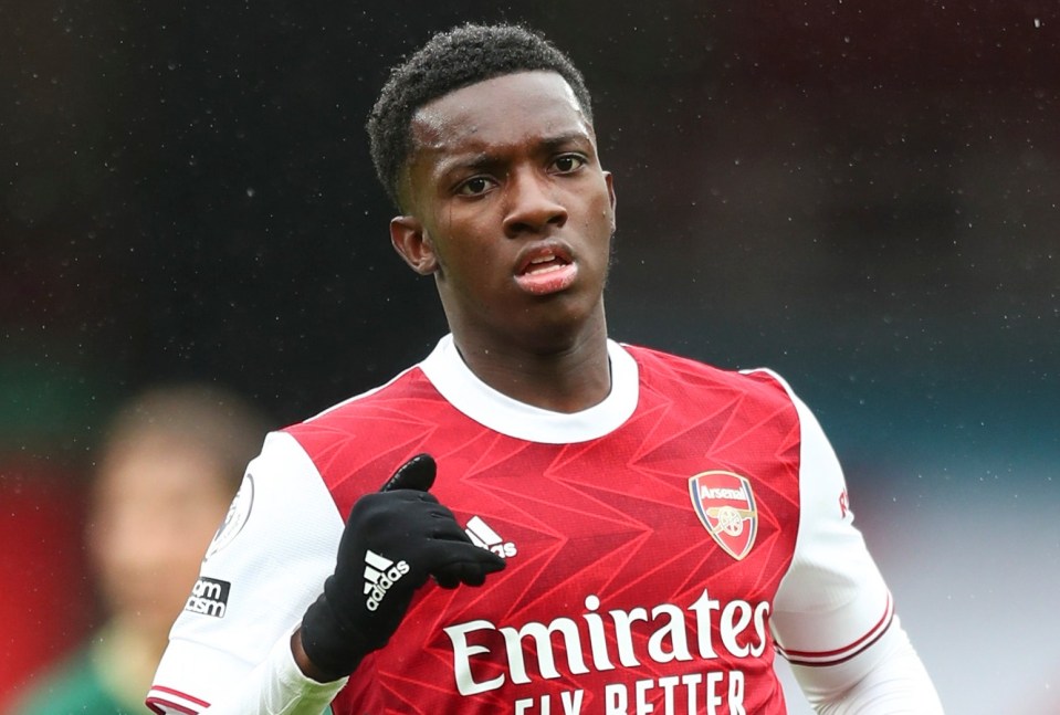 Brighton are keen on Arsenal striker Eddie Nketiah