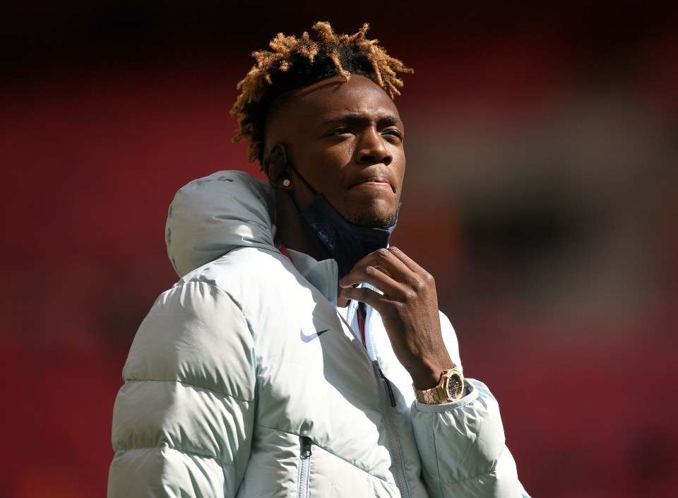 Tammy Abraham, 23, was left out of Chelsea's 20-man squad for the FA Cup final