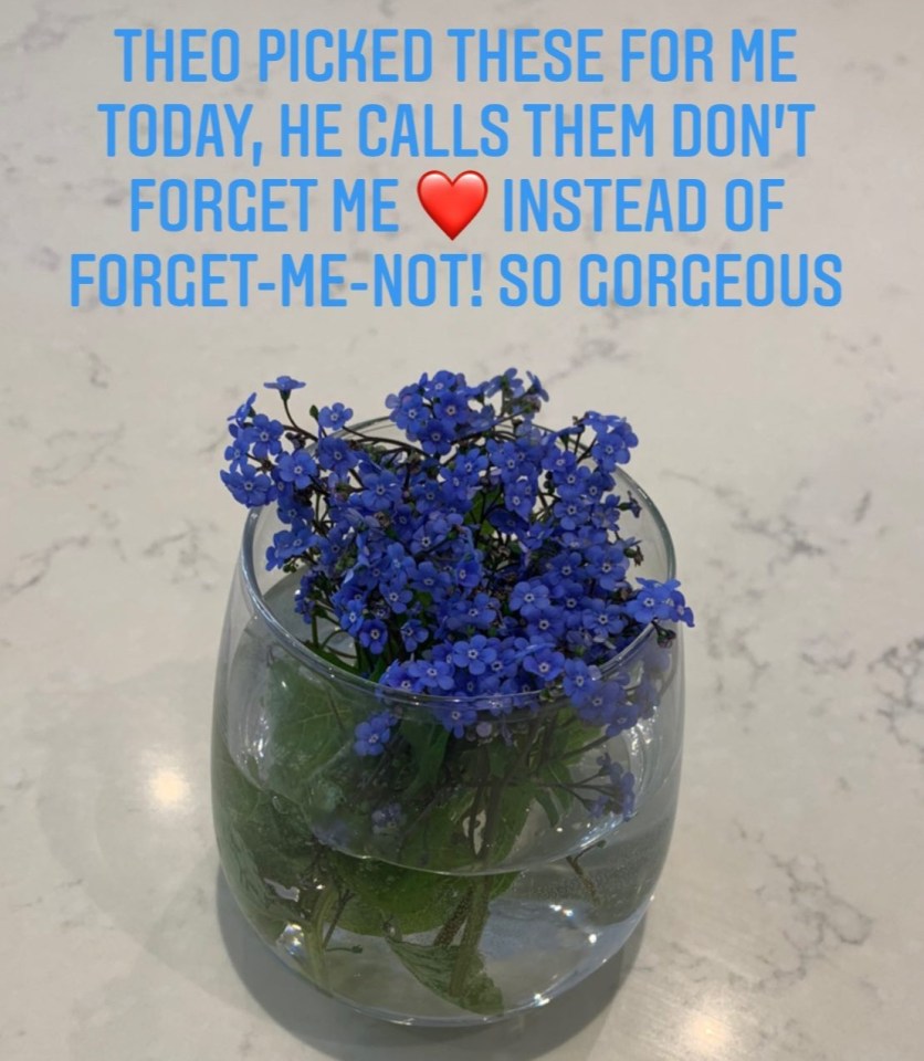 The NHS doctor gushed over her son's handpicked flowers