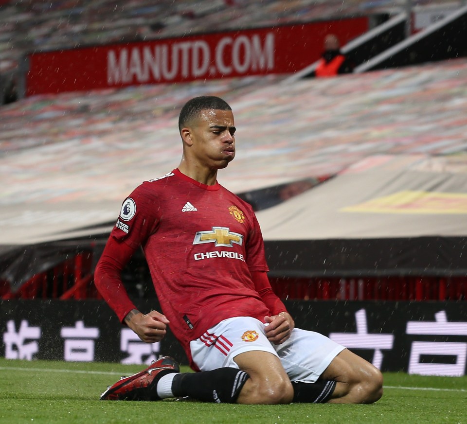 Greenwood celebrates as he continues his hot streak against Leicester