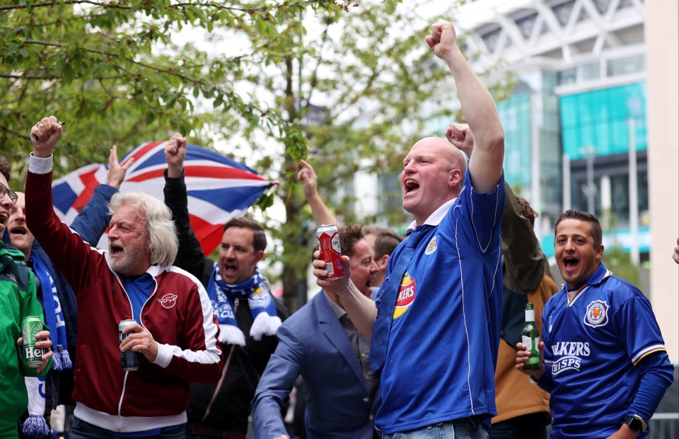 Leicester fans enjoyed their first FA Cup final in decades