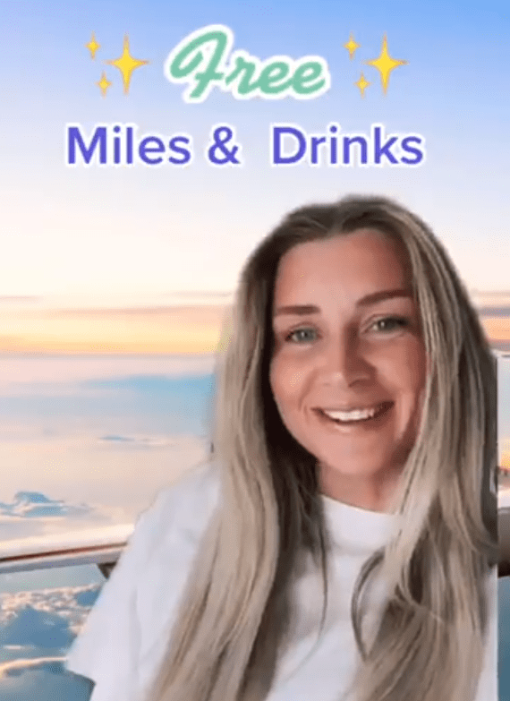 A flight attendant on TikTok has shared how to get free drinks on a flight