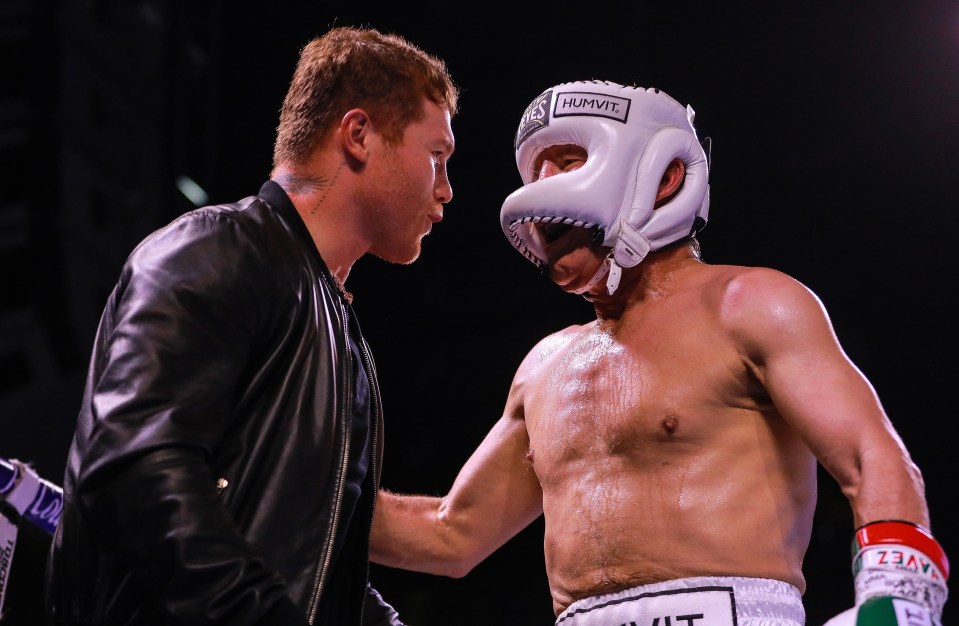 Chavez Sr was congratulated by fellow Mexican and unified super-middleweight champ Canelo Alvarez