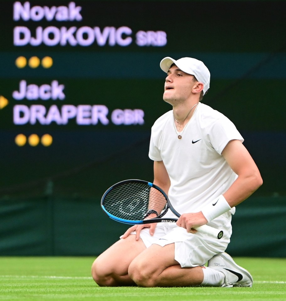 Jack Draper earned plenty of plaudits after taking the first set against Novak Djokovic