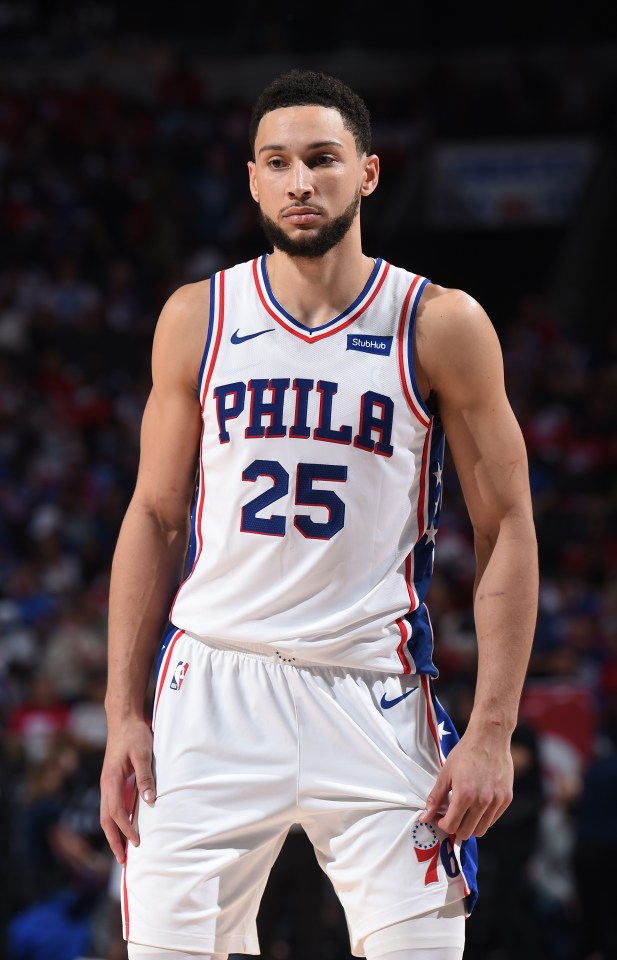 Ben plays for the Philadelphia 76ers